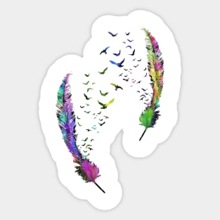 Birds feather Sticker